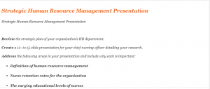 Strategic Human Resource Management Presentation