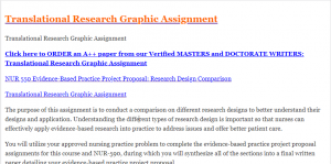 Translational Research Graphic Assignment