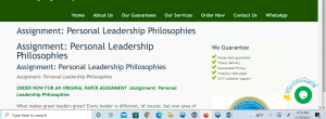 NURS 6053 Assignment Personal Leadership Philosophies Sl