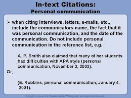 EXCELSIOR – NUR513 Which of the following are correct when citing a personal communication