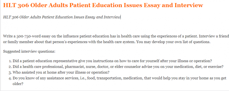 Student interview essay picture