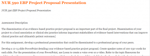 NUR 590 EBP Project Proposal Presentation