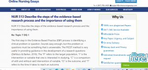 NUR 513 Describe the steps of the evidence-based research process and the importance of using them