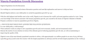 Nigeria Population Growth Discussion