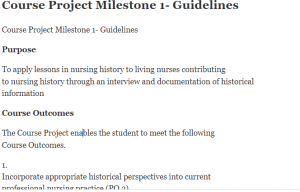 Course Project Milestone 1- Guidelines