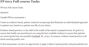 FP 6011 Full course Tasks