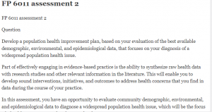 FP 6011 assessment 2
