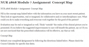 NUR 2868 Module 7 Assignment  Concept Map