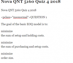 Nova QNT 5160 Quiz 4 2018