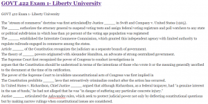 GOVT 422 Exam 1- Liberty University