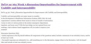 DeVry nr 361: Week 1 discussion AACN Essentials Self-Assessment Results