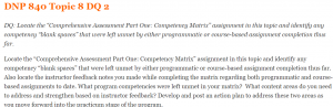 DNP 840 Topic 8 DQ 2