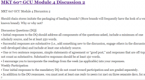 MKT 607 GCU Module 4 Discussion 2