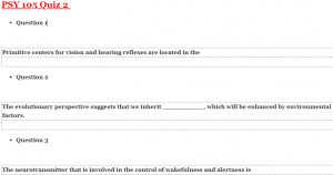 PSY 105 Quiz 2