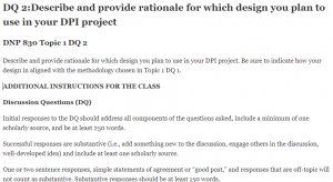 DNP 830 Topic 1 DQ 2
