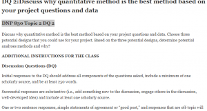 DNP 830 Topic 2 DQ 2