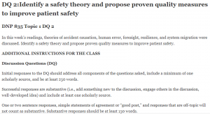 DNP 835 Topic 1 DQ 2