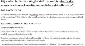 DNP 840 Topic 5 DQ 1