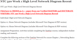 NTC 320 Week 1 High Level Network Diagram Recent
